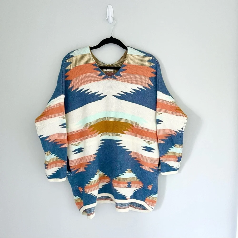 Mah Dah Hey Trail Aztec Print Sweater Size Small/Medium